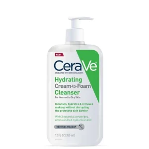 شوینده فومی پوست خشک تا نرمال سراوی CeraVe Hydrating Cream-to-Foam Cleanser