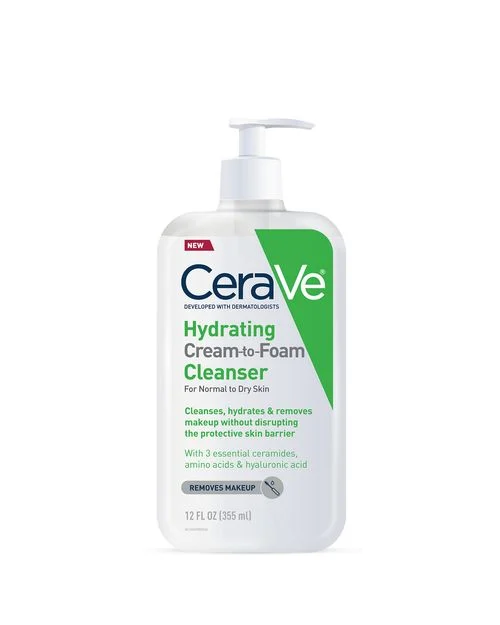 شوینده فومی پوست خشک تا نرمال سراوی CeraVe Hydrating Cream-to-Foam Cleanser