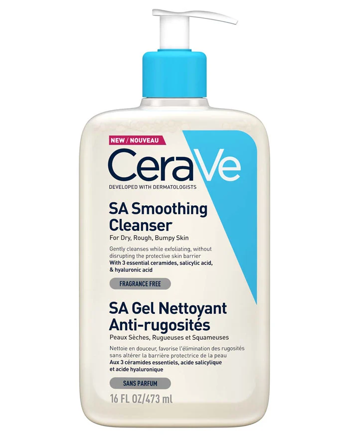 شوینده پوست چرب و خشک سراوی CeraVe SA Smoothing Cleanser