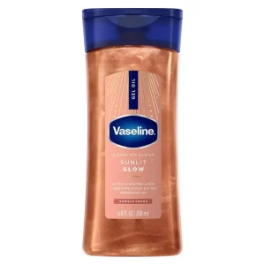 روغن بدن شاین‌ دار وازلین سانلیت گلو 200میل Glazed & Glisten Sunlit Glow