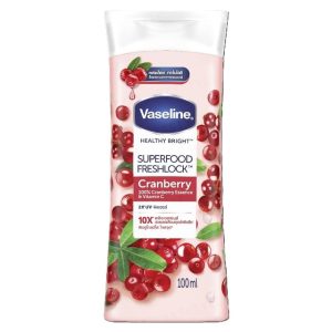لوسیون بدن وازلین سوپرفود کرنبری 100میل Vaseline Healthy Bright Superfood Freshlock Cranberry